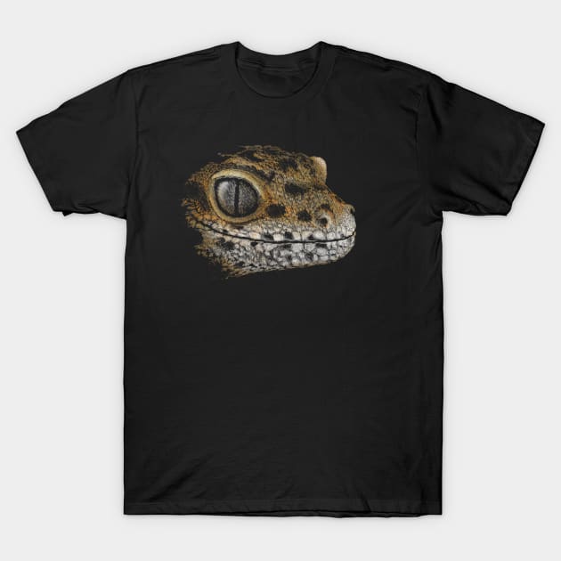 Artsy Lizard Drawing | Staring Leopard Gecko T-Shirt by SkizzenMonster